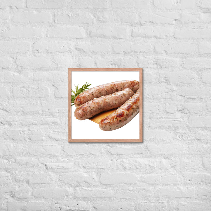 Veal Sausage Delight Framed poster 🤤 from Yumify.AI