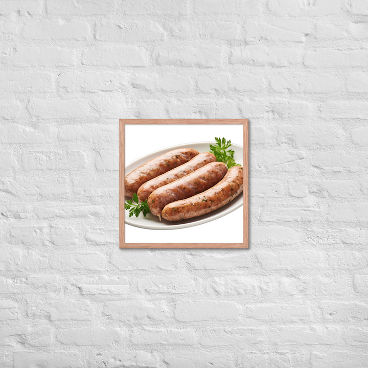 Veal Sausage Delight Framed poster 🤤 from Yumify.AI