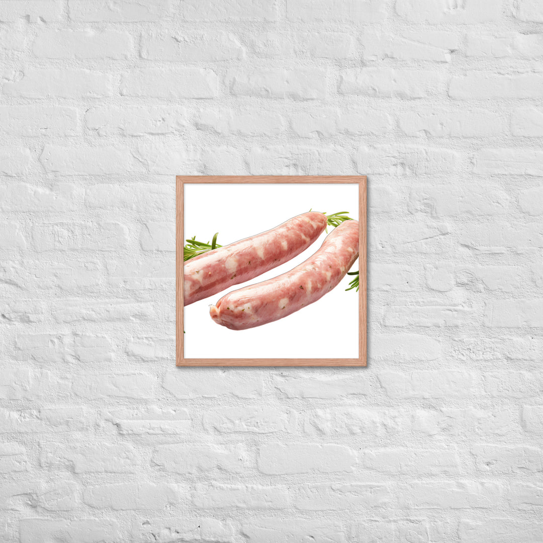 Veal Sausage Delight Framed poster 🤤 from Yumify.AI