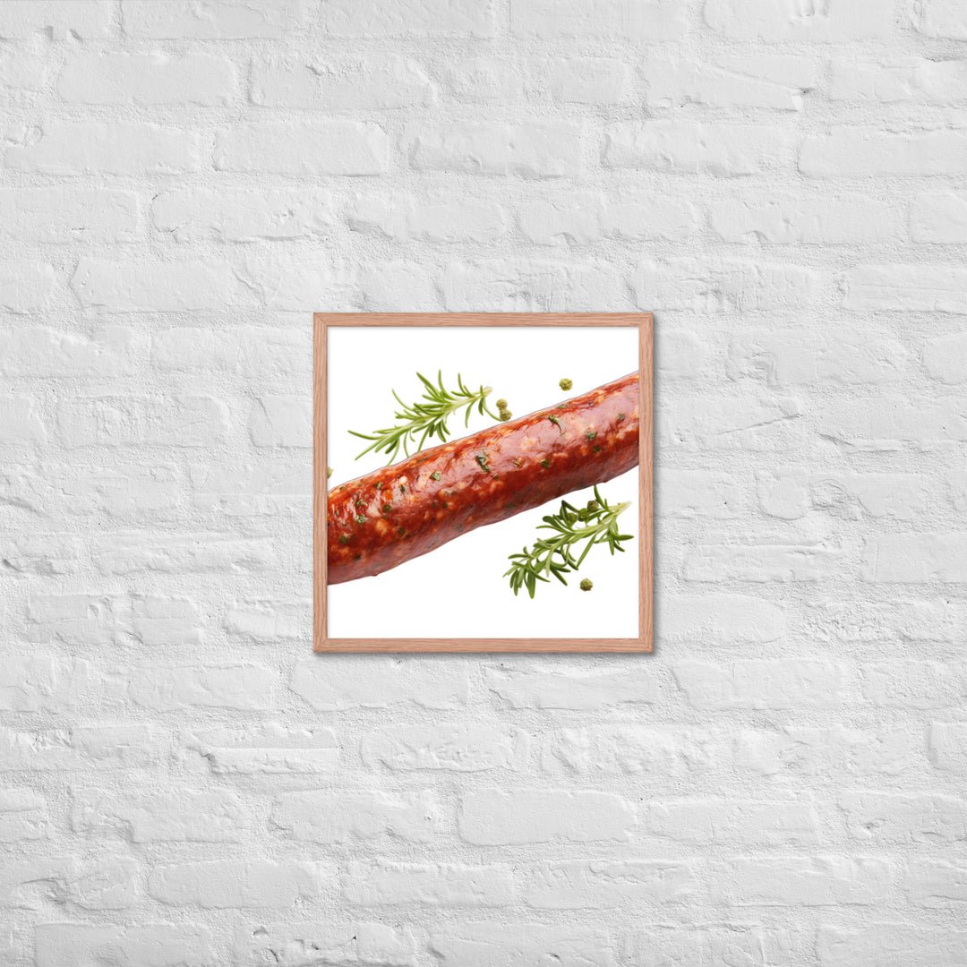 Lamb Sausage Framed poster 🤤 from Yumify.AI