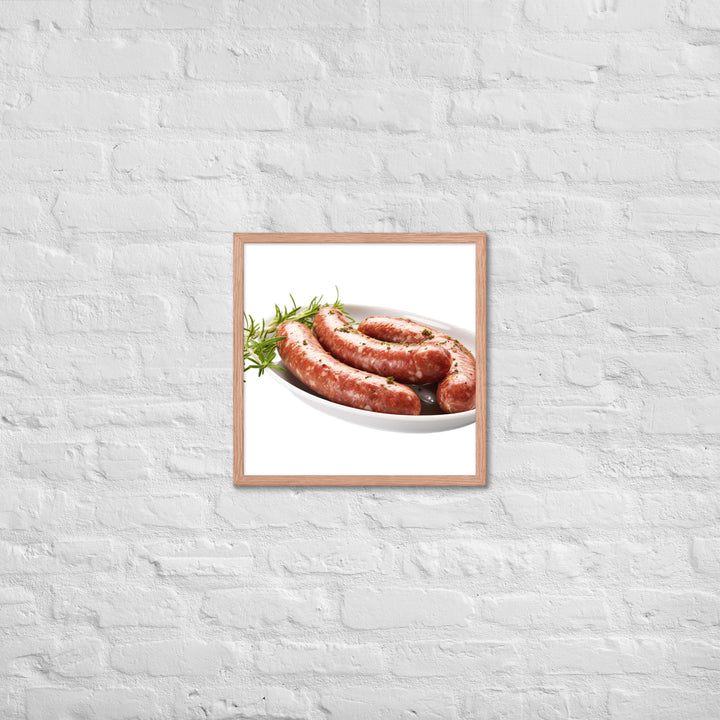 Lamb Sausage Framed poster 🤤 from Yumify.AI