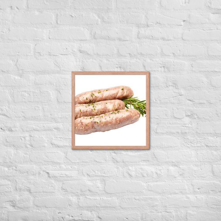 Herbed Chicken Sausage Framed poster 🤤 from Yumify.AI