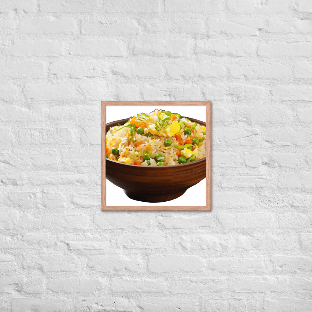 Classic Egg Fried Rice Framed poster 🤤 from Yumify.AI