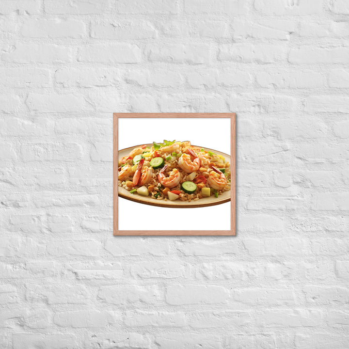 Shrimp Fried Rice Framed poster 🤤 from Yumify.AI