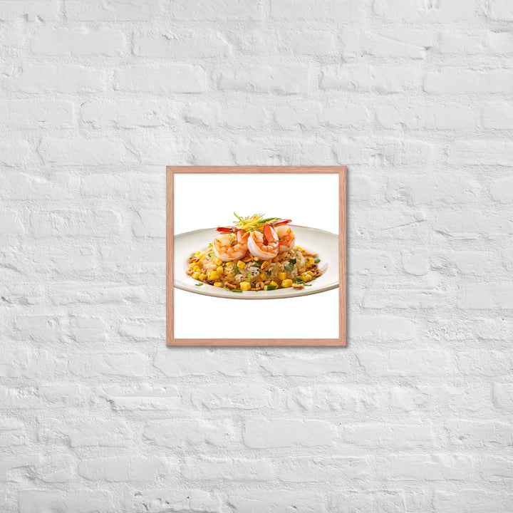 Shrimp Fried Rice Framed poster 🤤 from Yumify.AI