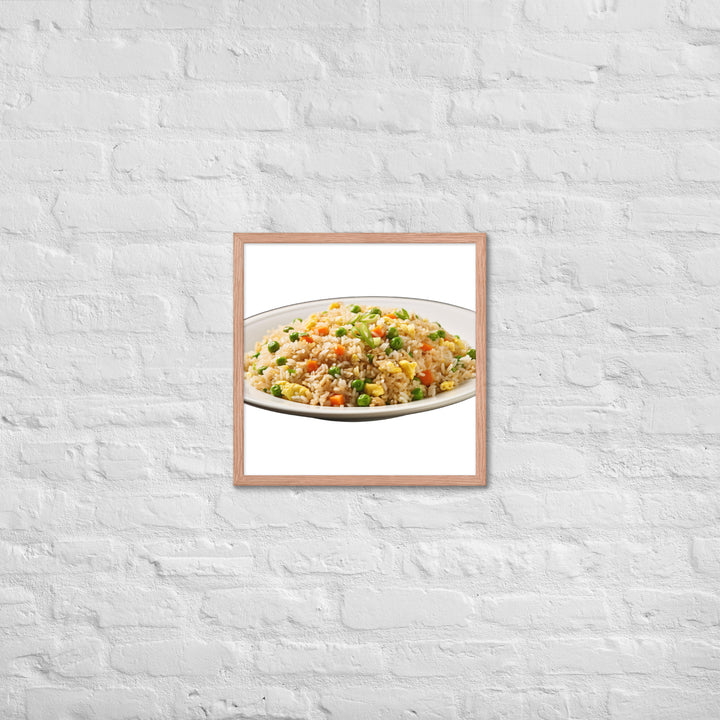 Classic Egg Fried Rice Framed poster 🤤 from Yumify.AI