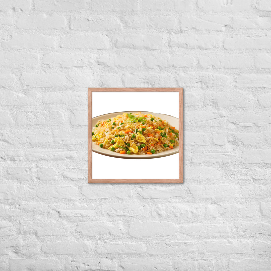 Classic Egg Fried Rice Framed poster 🤤 from Yumify.AI