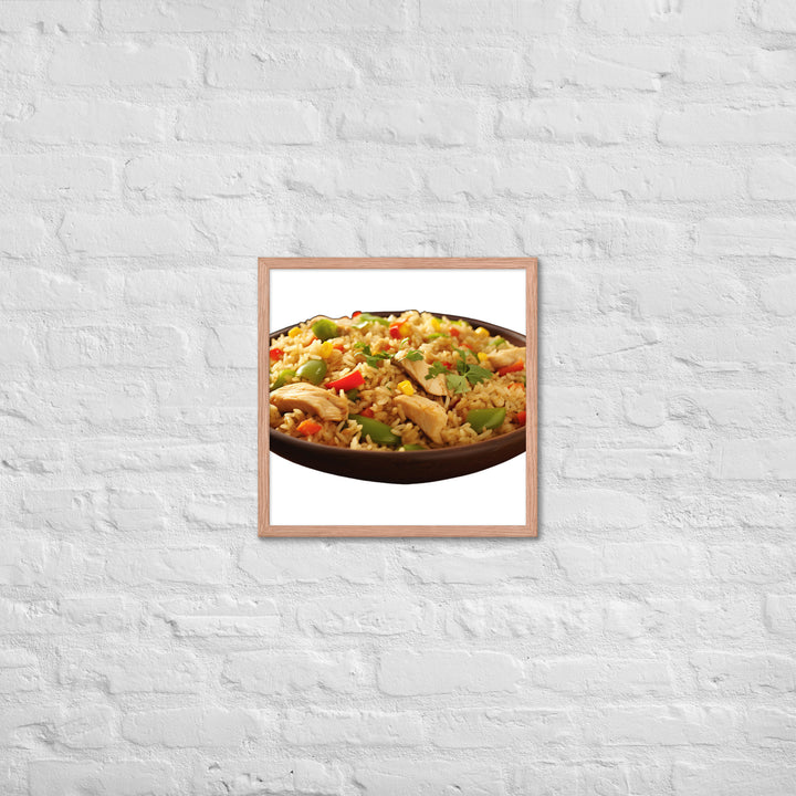 Chicken Fried Rice Framed poster 🤤 from Yumify.AI