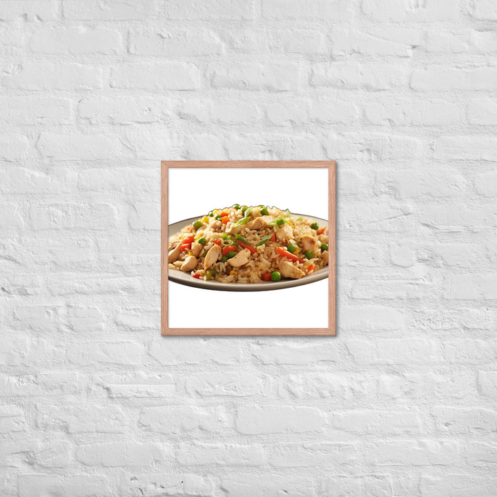 Chicken Fried Rice Framed poster 🤤 from Yumify.AI