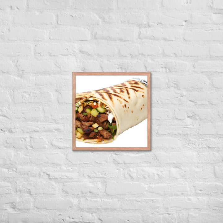 Mixed Meat Shawarma Framed poster 🤤 from Yumify.AI