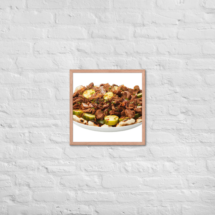 Mixed Meat Shawarma Framed poster 🤤 from Yumify.AI