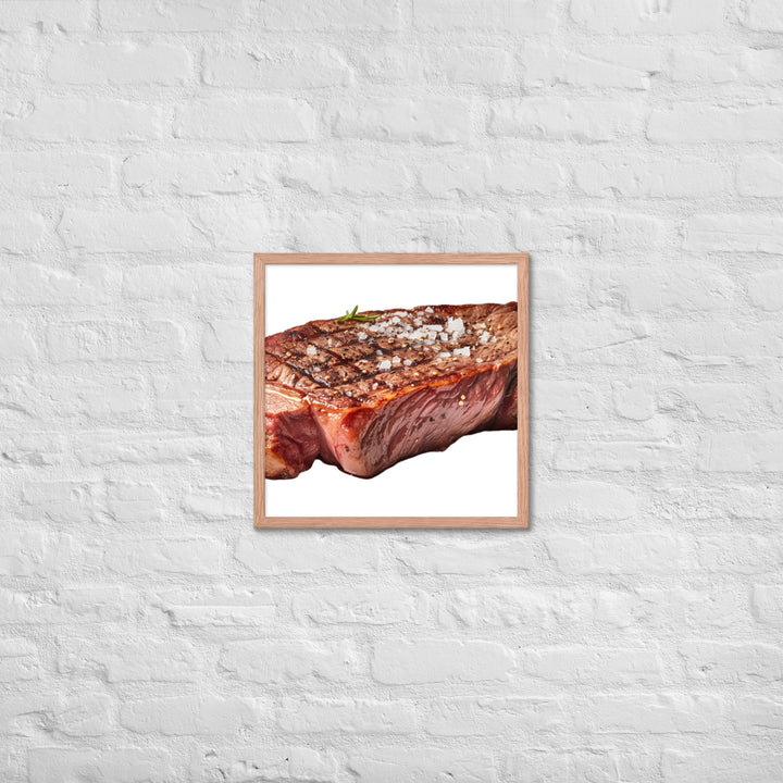 Sizzling Ribeye Steak Framed poster 🤤 from Yumify.AI