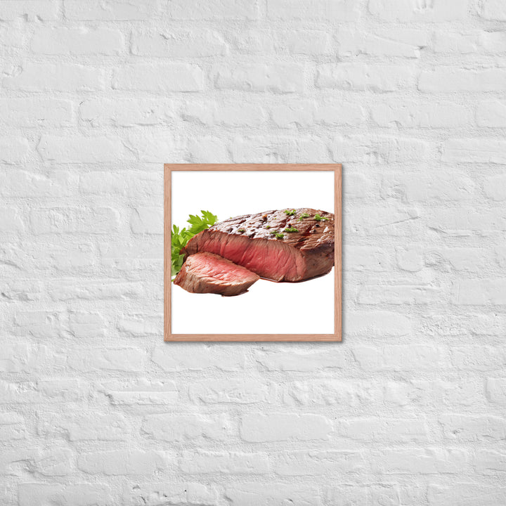 Sirloin Steak Framed poster 🤤 from Yumify.AI