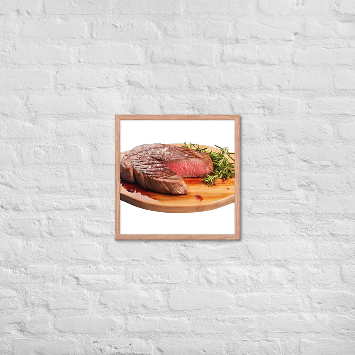 Sirloin Steak Framed poster 🤤 from Yumify.AI