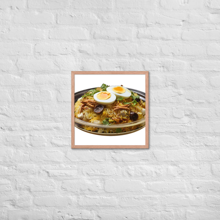 Layered Chicken Biryani Framed poster 🤤 from Yumify.AI