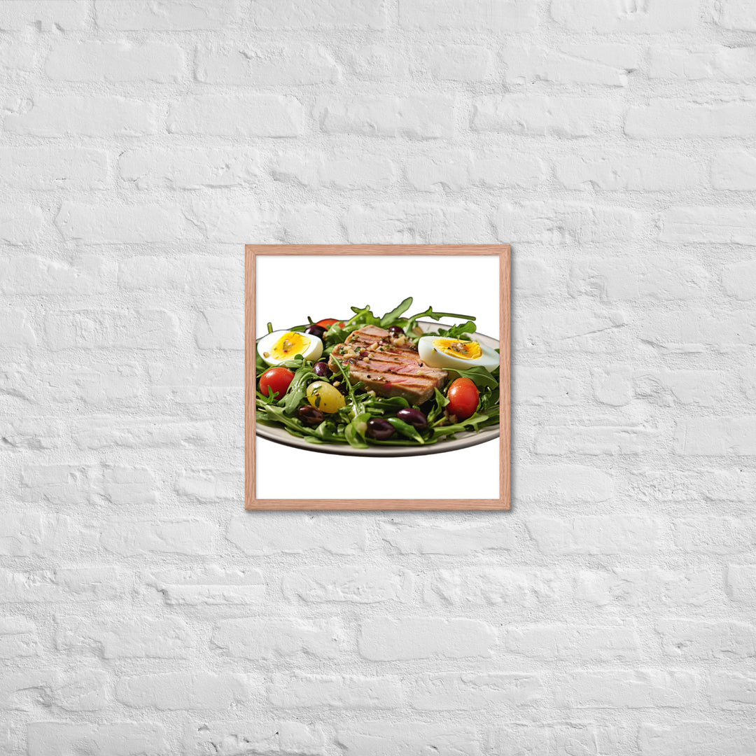 Tuna Nicoise Salad Framed poster 🤤 from Yumify.AI