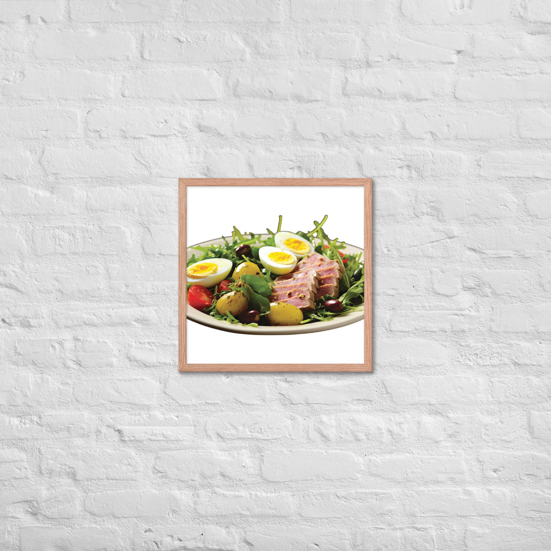 Tuna Nicoise Salad Framed poster 🤤 from Yumify.AI