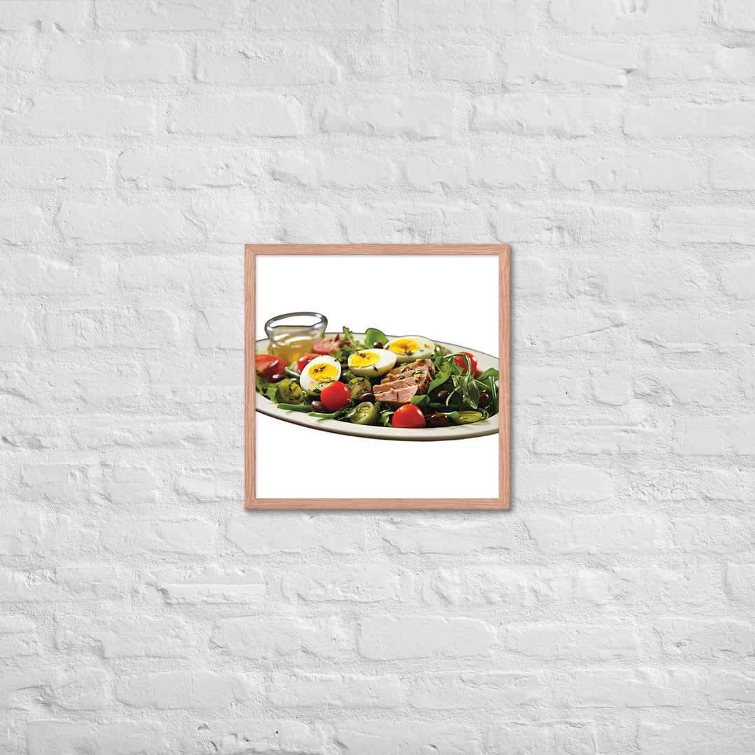 Tuna Nicoise Salad Framed poster 🤤 from Yumify.AI