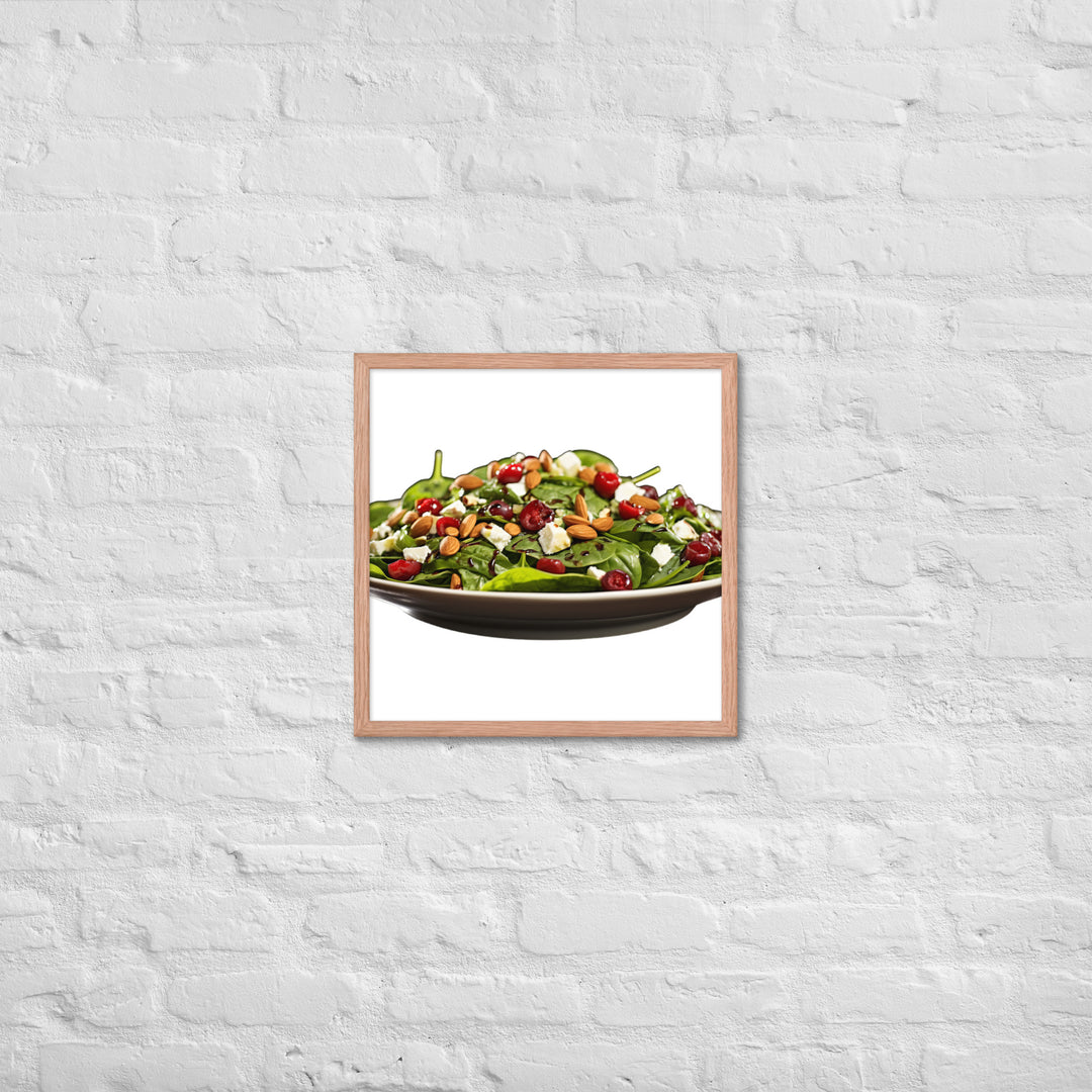 Spinach Salad Framed poster 🤤 from Yumify.AI