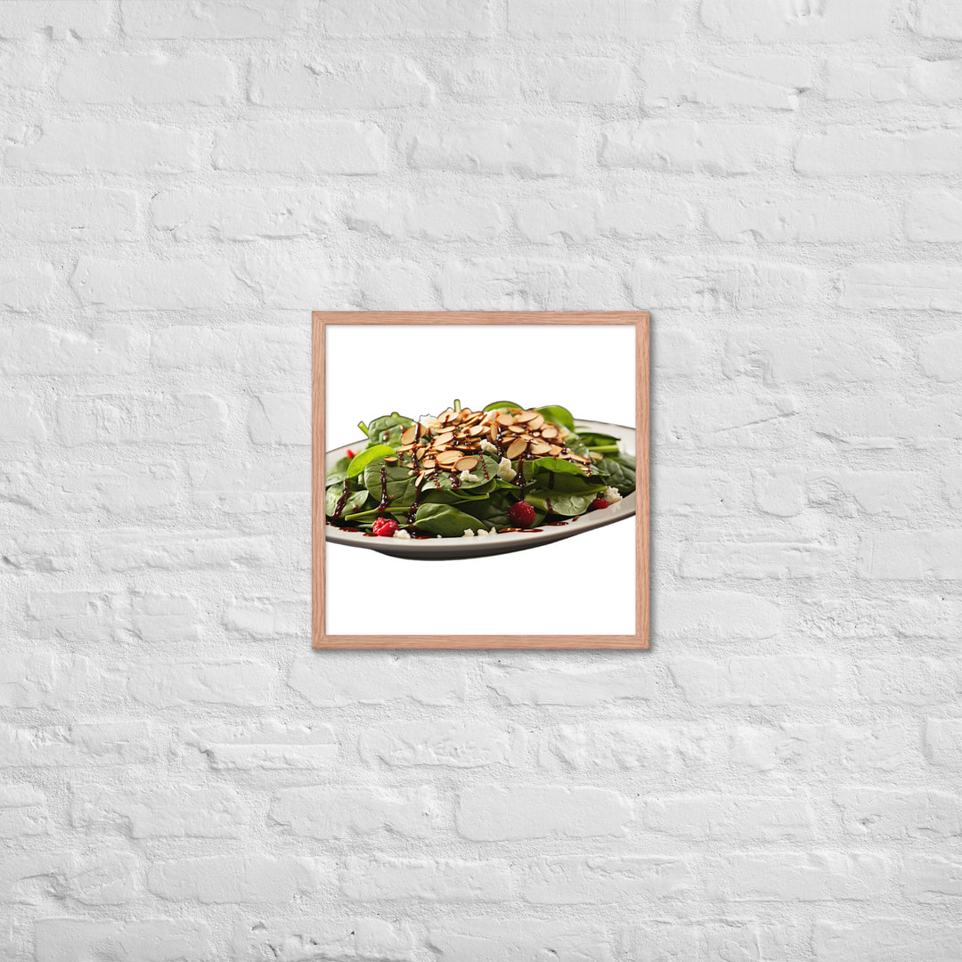 Spinach Salad Framed poster 🤤 from Yumify.AI