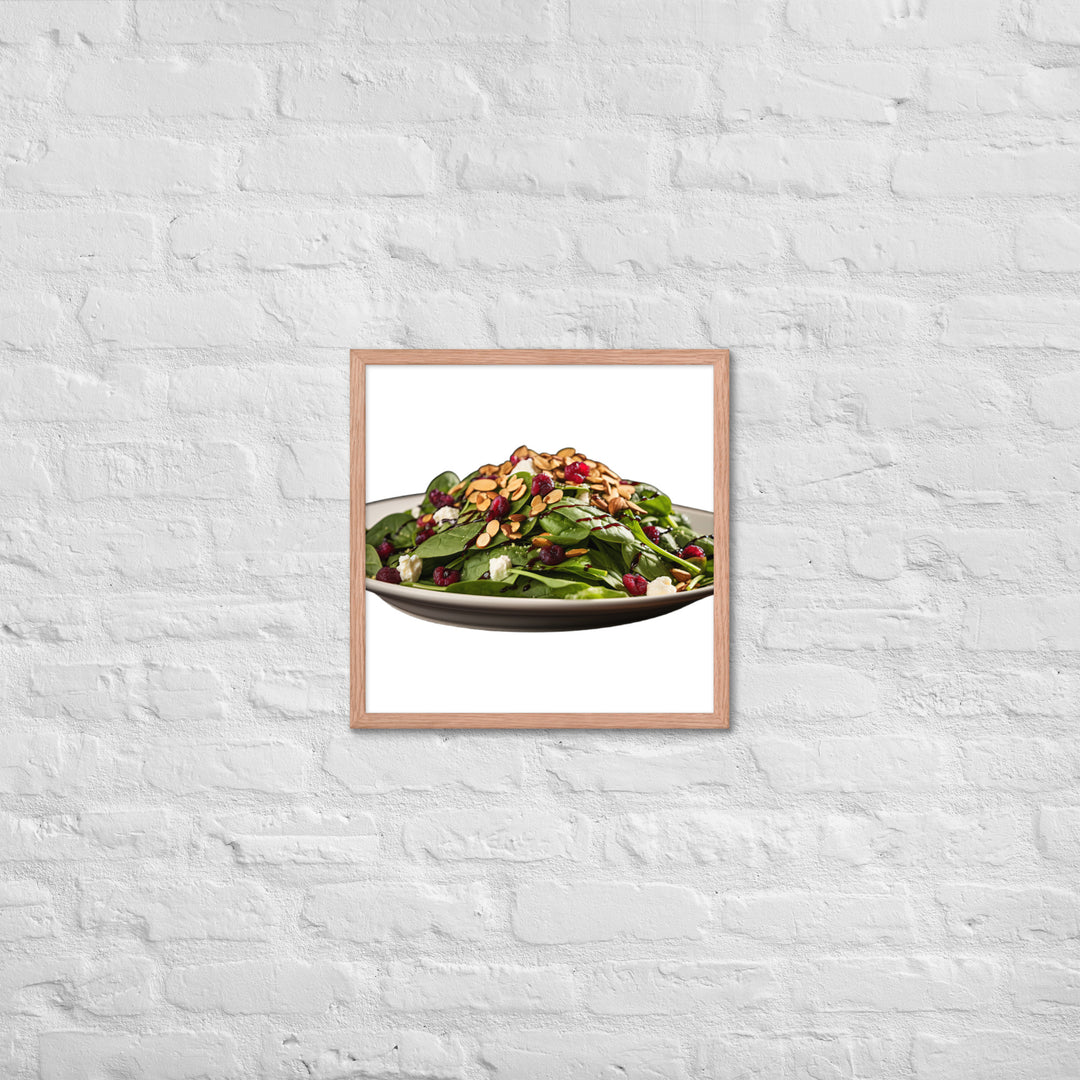 Spinach Salad Framed poster 🤤 from Yumify.AI