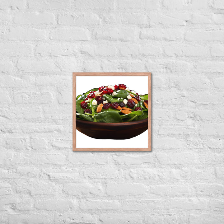 Spinach Salad Framed poster 🤤 from Yumify.AI