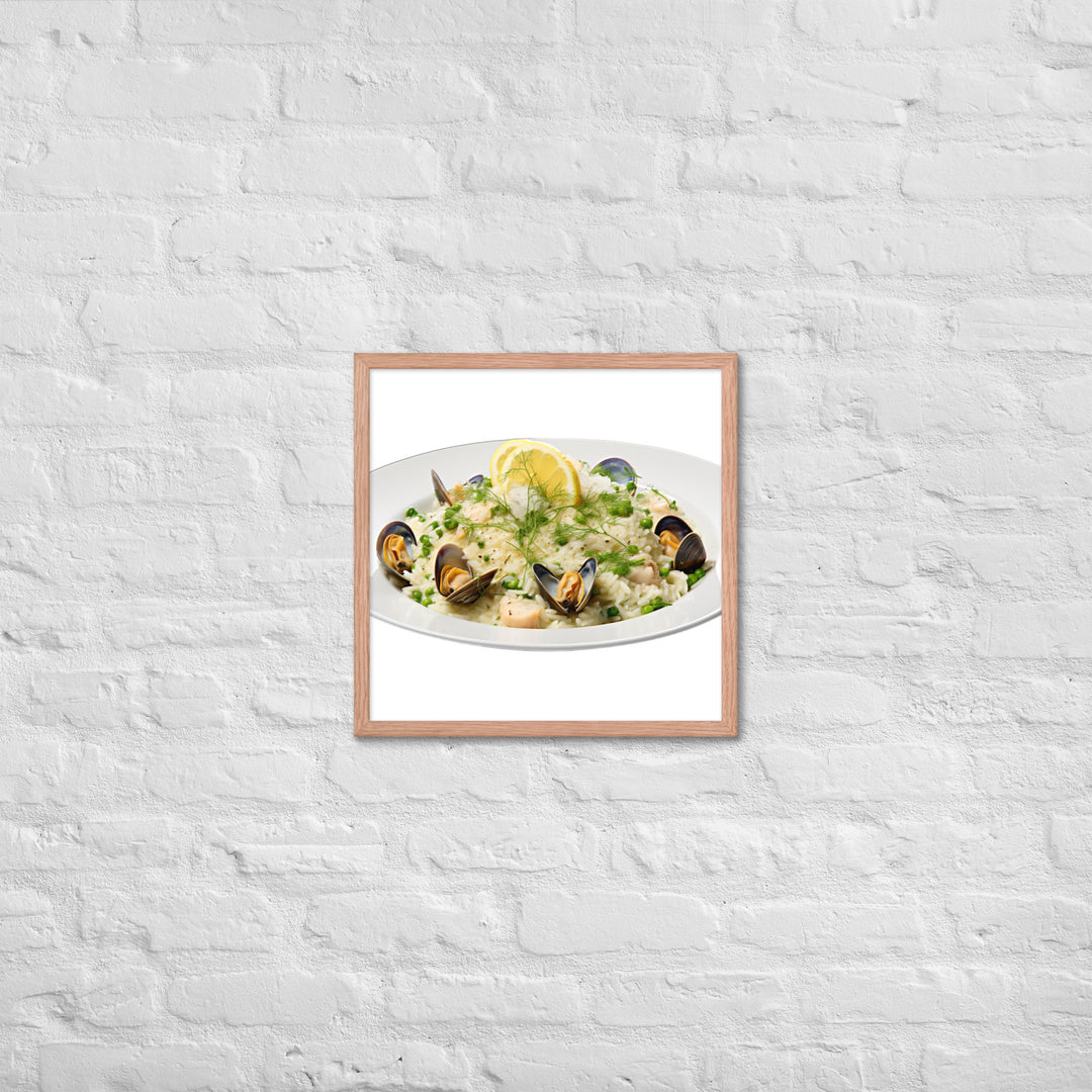 Seafood Risotto Framed poster 🤤 from Yumify.AI