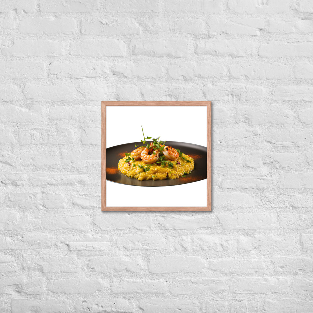 Saffron Risotto Framed poster 🤤 from Yumify.AI