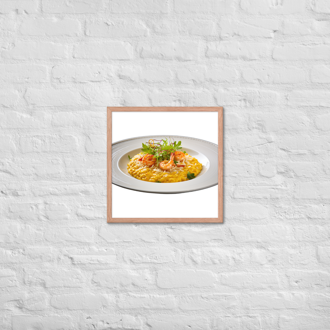 Saffron Risotto Framed poster 🤤 from Yumify.AI