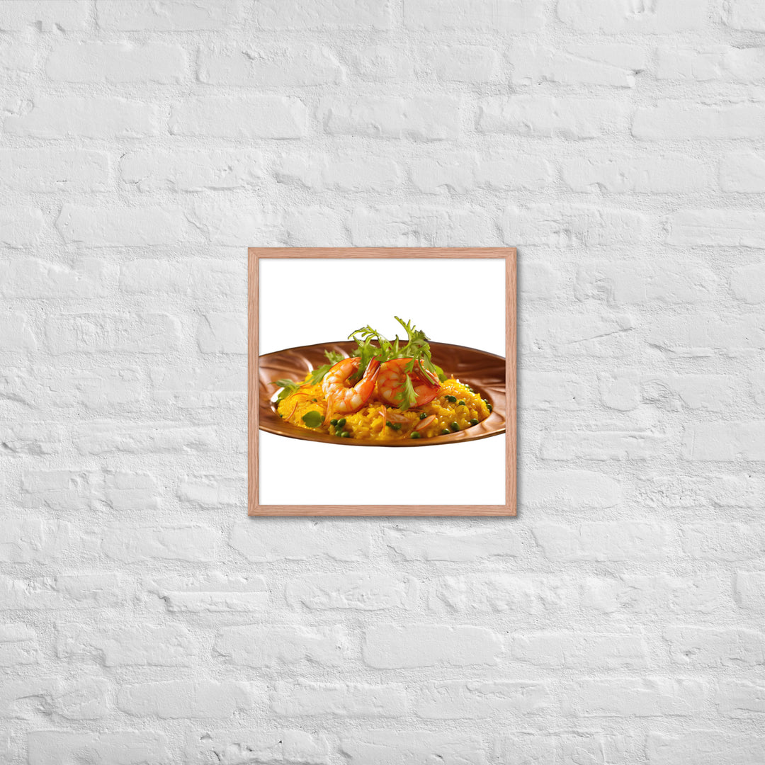 Saffron Risotto Framed poster 🤤 from Yumify.AI