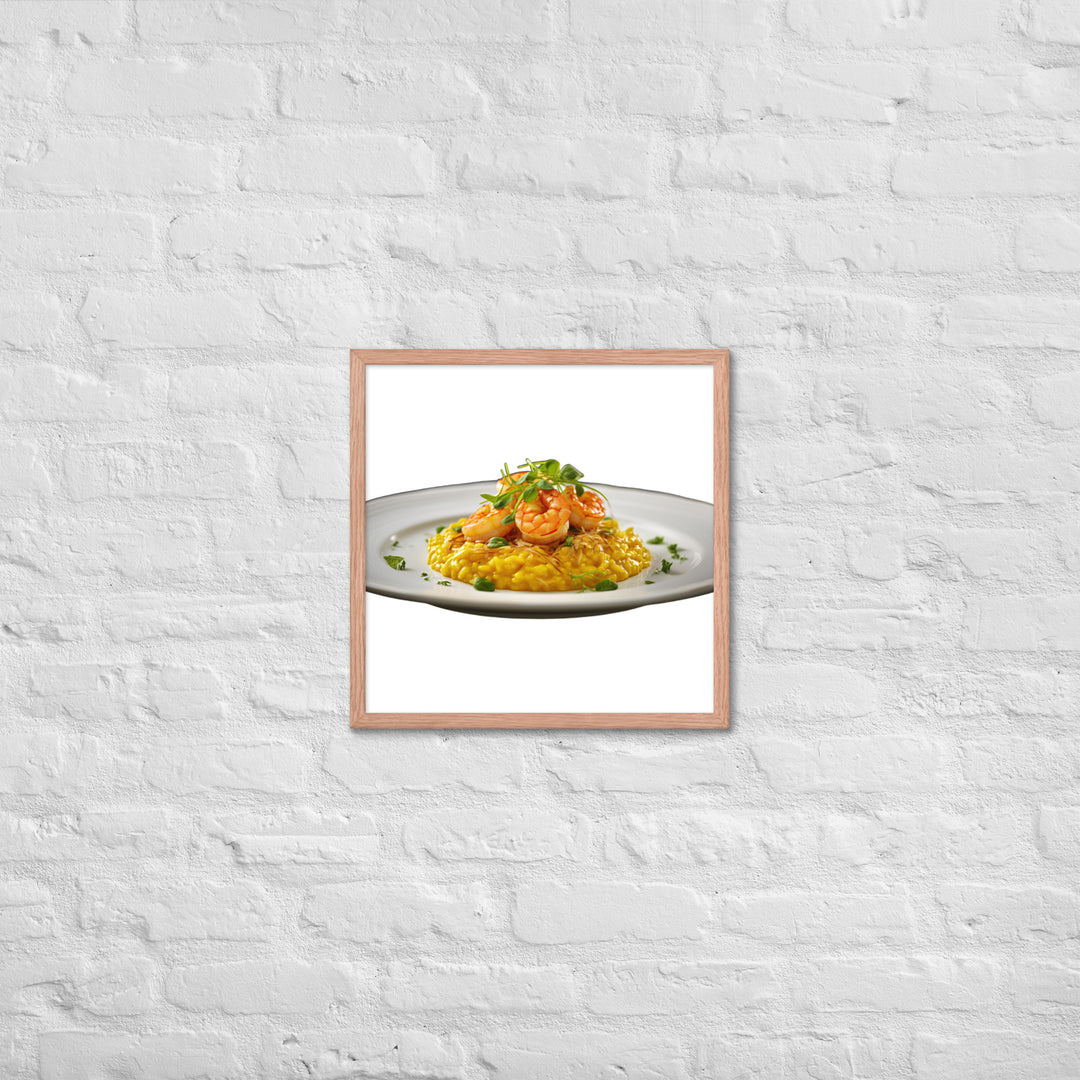 Saffron Risotto Framed poster 🤤 from Yumify.AI