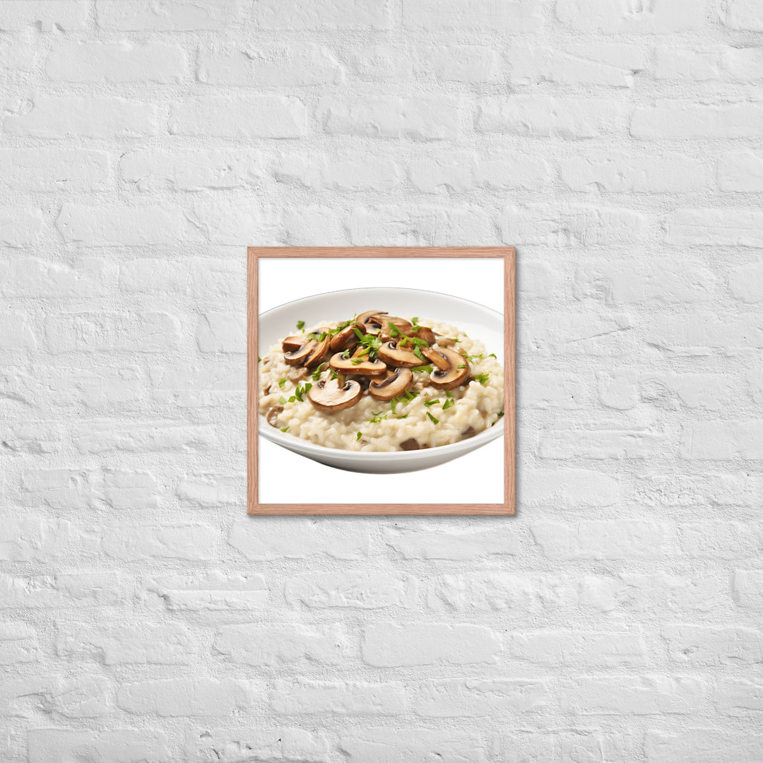 Creamy Mushroom Risotto Framed poster 🤤 from Yumify.AI