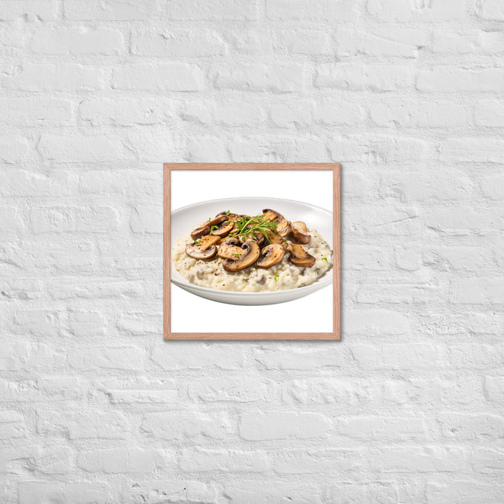 Creamy Mushroom Risotto Framed poster 🤤 from Yumify.AI