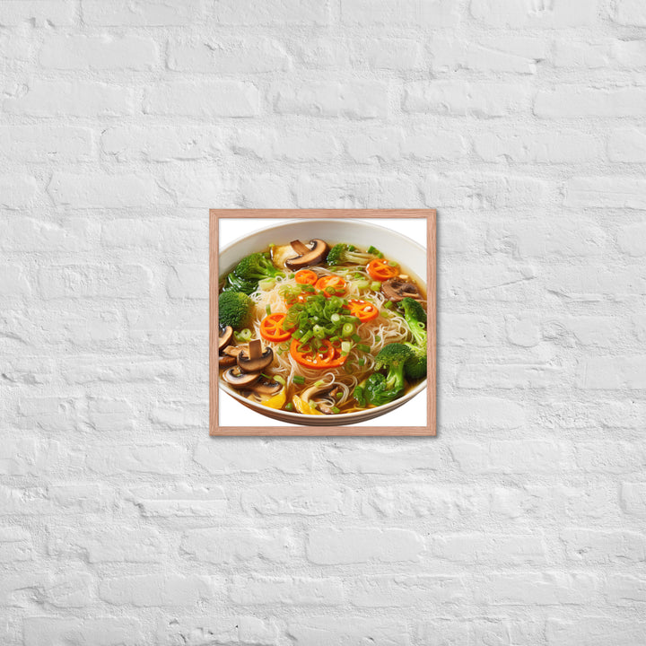 Vegetarian Ramen Delight Framed poster 🤤 from Yumify.AI