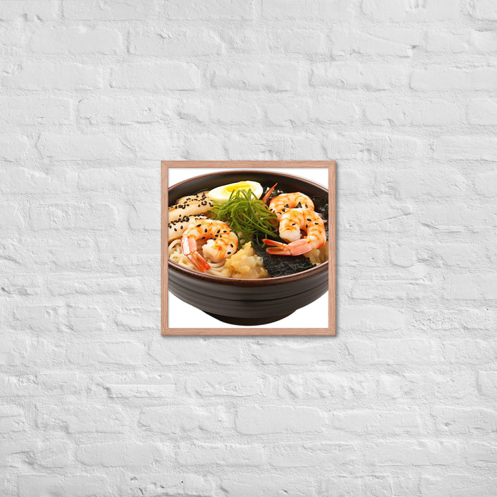 Seafood Extravaganza Ramen Framed poster 🤤 from Yumify.AI