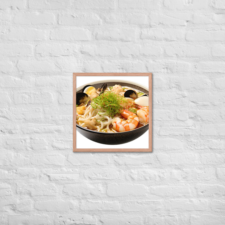 Seafood Extravaganza Ramen Framed poster 🤤 from Yumify.AI