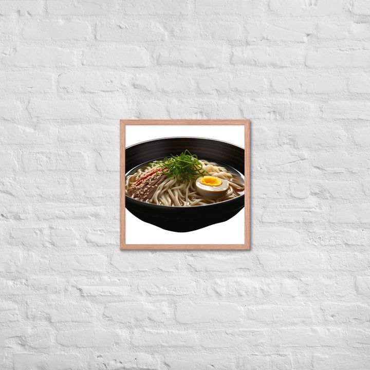 Cold Tsukemen Ramen Framed poster 🤤 from Yumify.AI