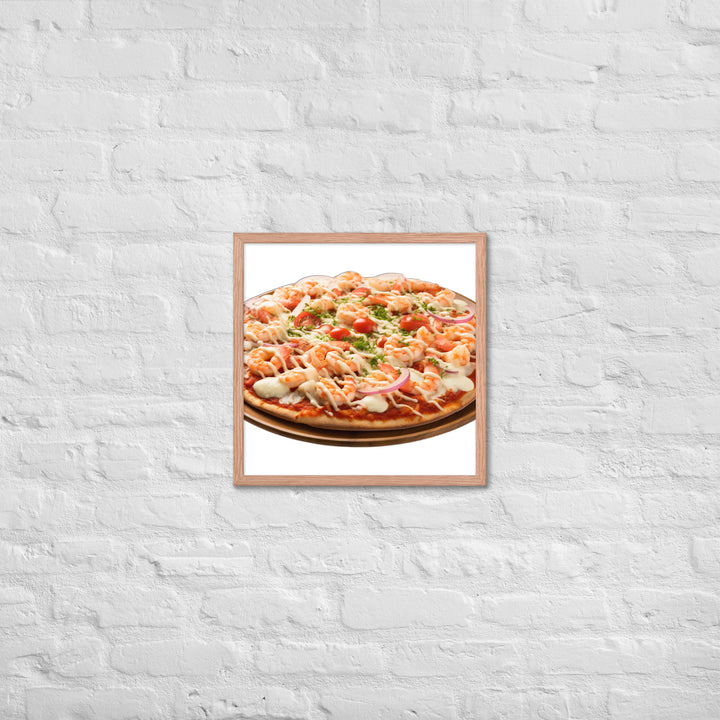 Seafood Supreme Pizza Framed poster 🤤 from Yumify.AI