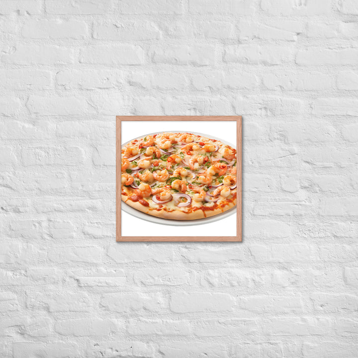 Seafood Supreme Pizza Framed poster 🤤 from Yumify.AI