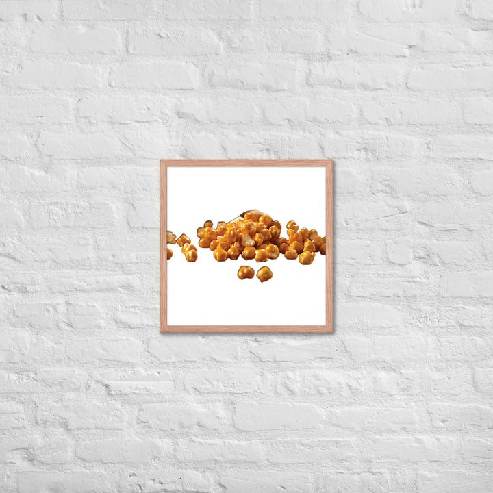 Caramel Coated Popcorn Framed poster 🤤 from Yumify.AI