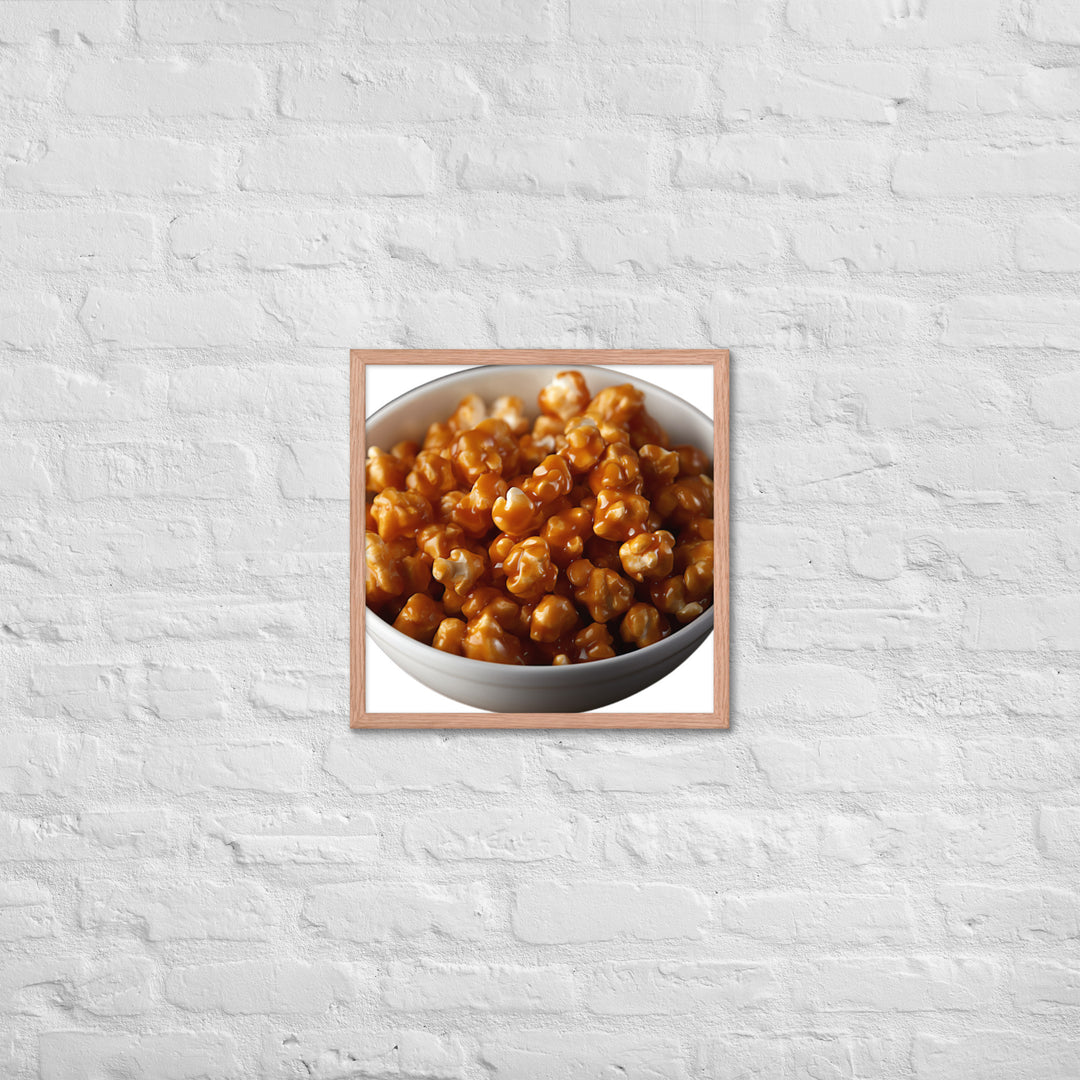 Caramel Coated Popcorn Framed poster 🤤 from Yumify.AI