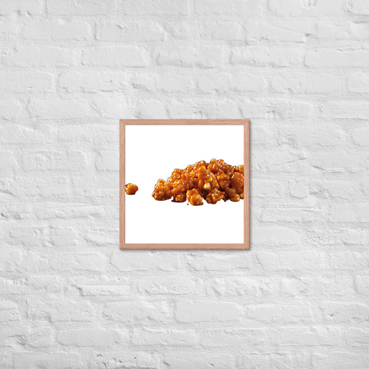 Caramel Coated Popcorn Framed poster 🤤 from Yumify.AI