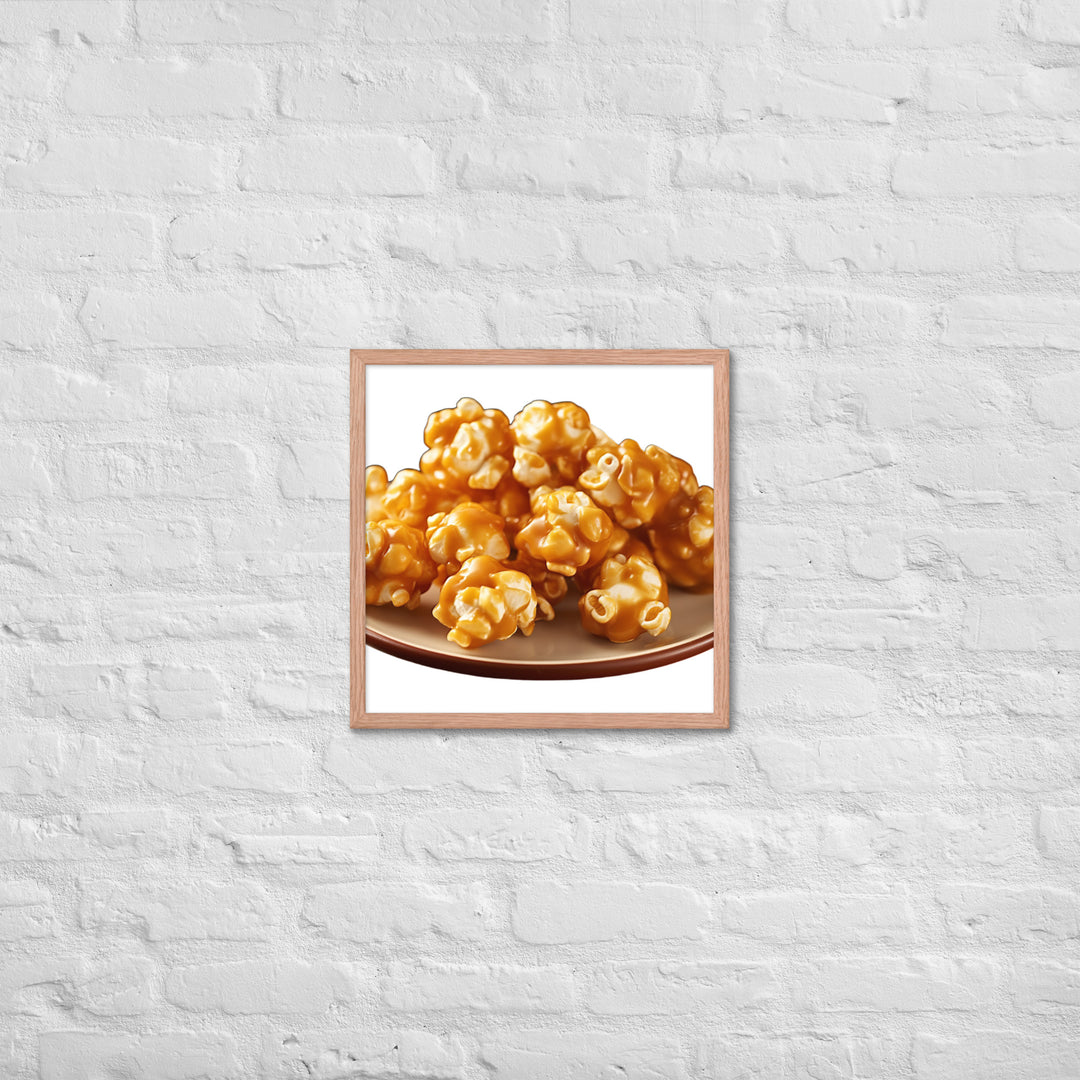 Caramel Coated Popcorn Framed poster 🤤 from Yumify.AI