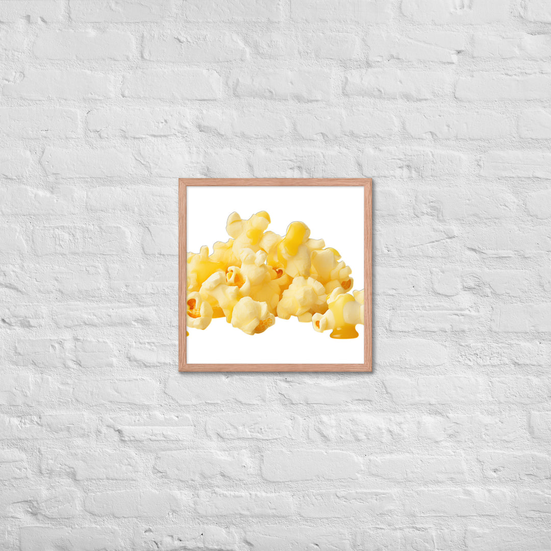 Butter Drizzled Popcorn Framed poster 🤤 from Yumify.AI