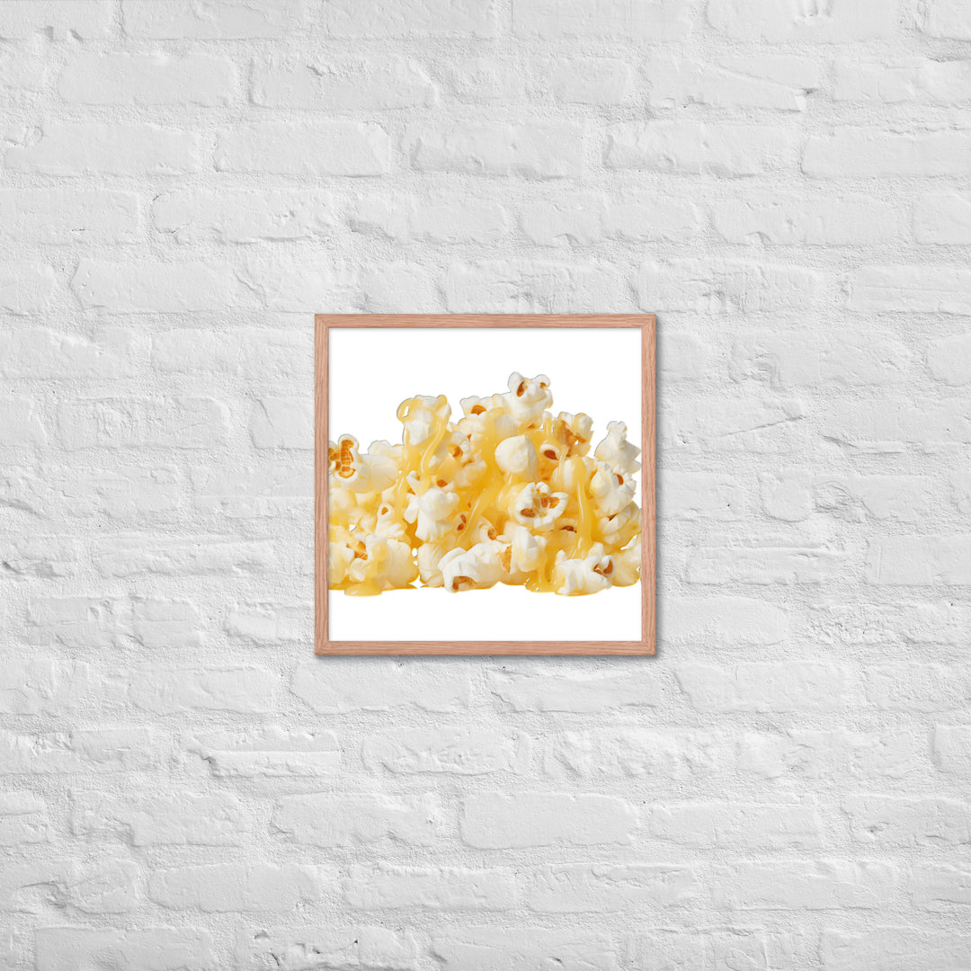 Butter Drizzled Popcorn Framed poster 🤤 from Yumify.AI