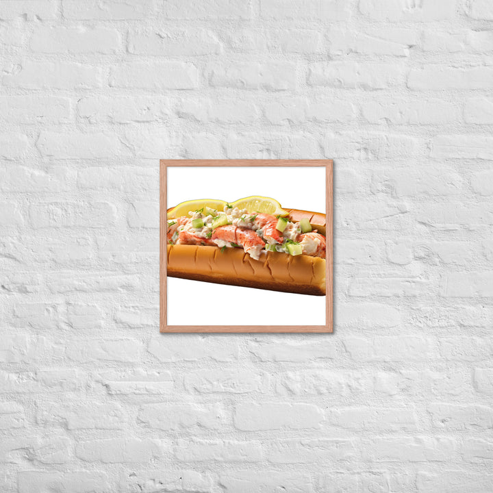 Lemon Zest Lobster Roll Framed poster 🤤 from Yumify.AI