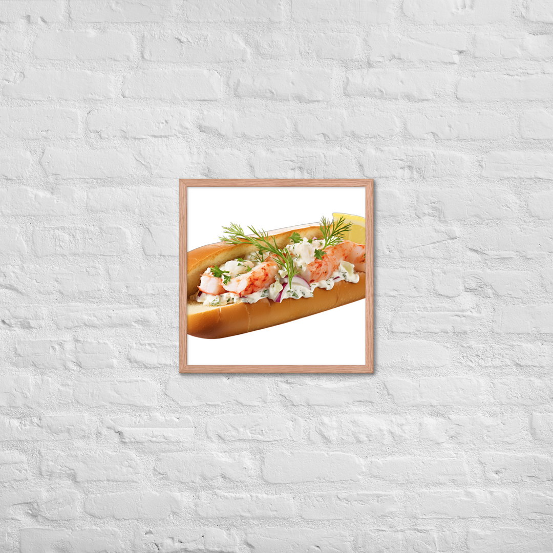 Lemon Zest Lobster Roll Framed poster 🤤 from Yumify.AI