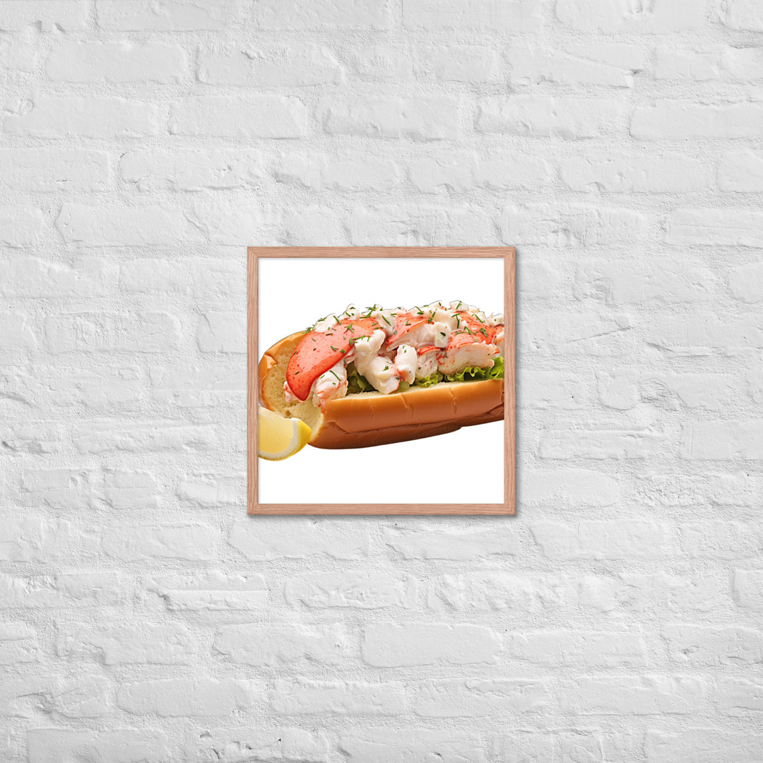 Lemon Zest Lobster Roll Framed poster 🤤 from Yumify.AI