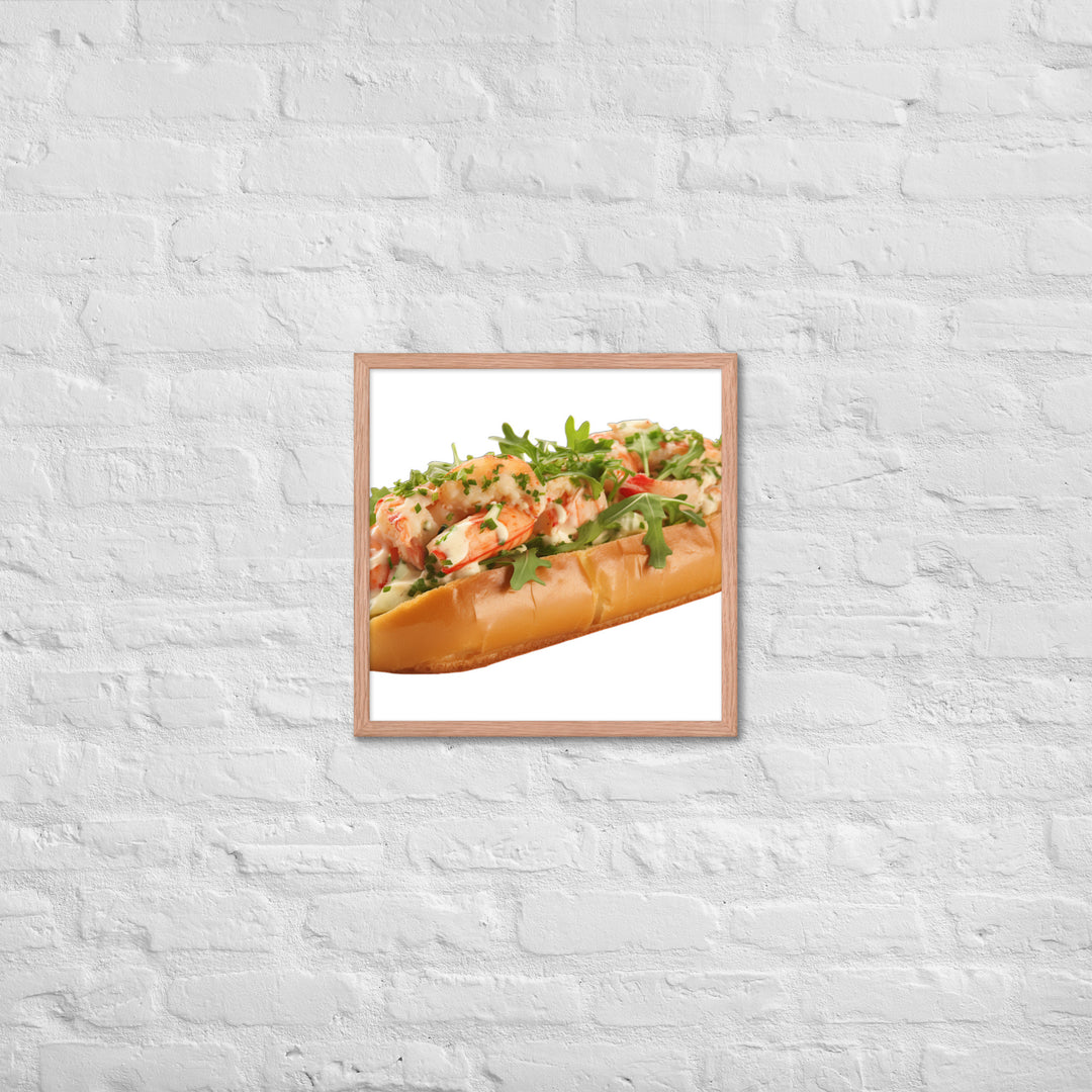 Garlic Butter Lobster Roll Framed poster 🤤 from Yumify.AI