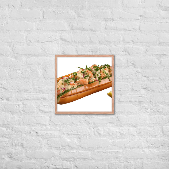 Garlic Butter Lobster Roll Framed poster 🤤 from Yumify.AI